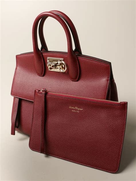 ferragamo leather handbags.